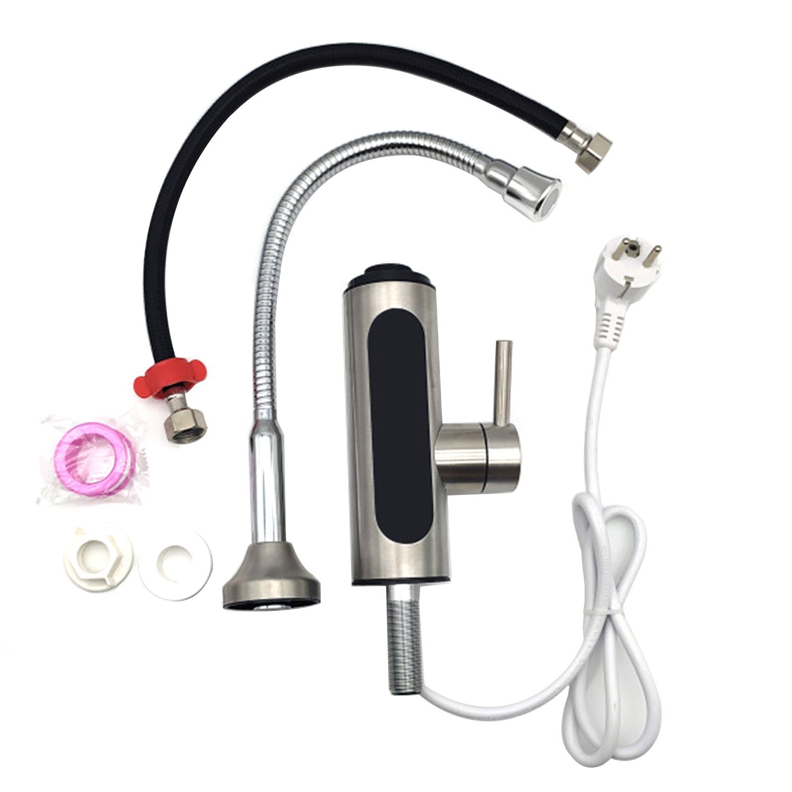 TWSOUL Durchlauferhitzer 3000W Elektrisch Wasserhahn mit Durchlauferhitzer, 30,00 °C, max 60,00 °C