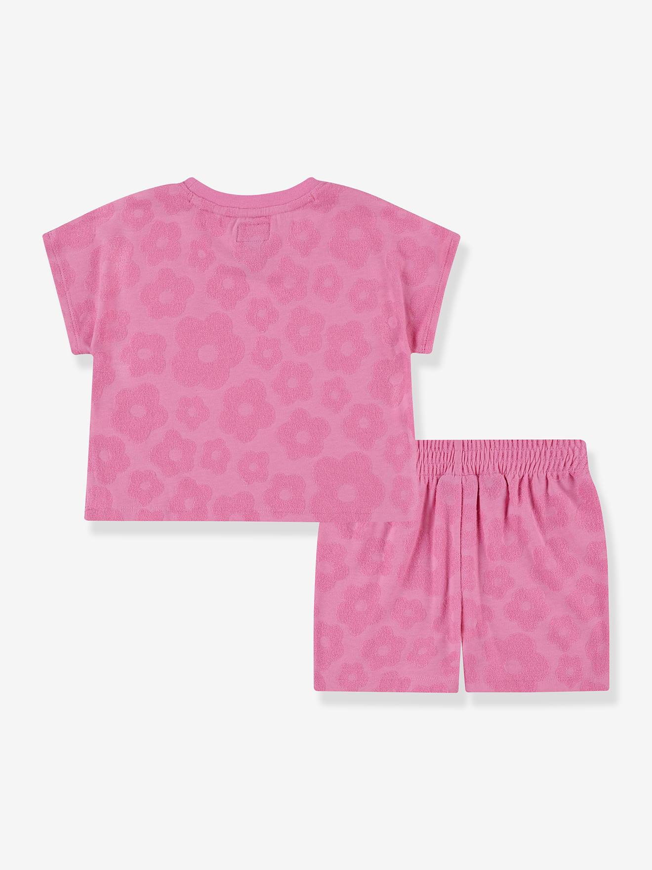 Converse Mädchen-Set: Shorts & T-Shirt CONVERSE - rosa