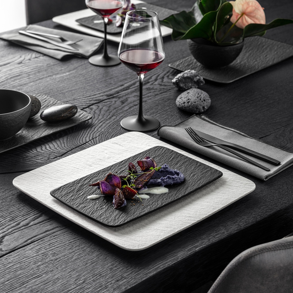 Villeroy & Boch Assiette multifonction rectangulaire Manufacture Rock vaisselle