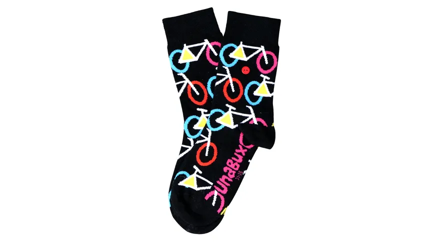 Unabux Kinder Socken Cycle schwarz