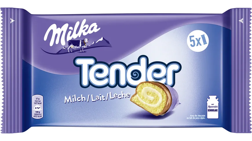Milka Tender Keksrolle MIlch Schoko Lasur 185 g