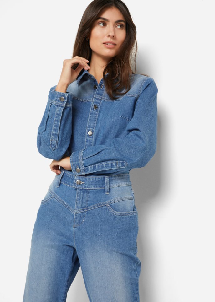Jeans-Overall mit Stretch
