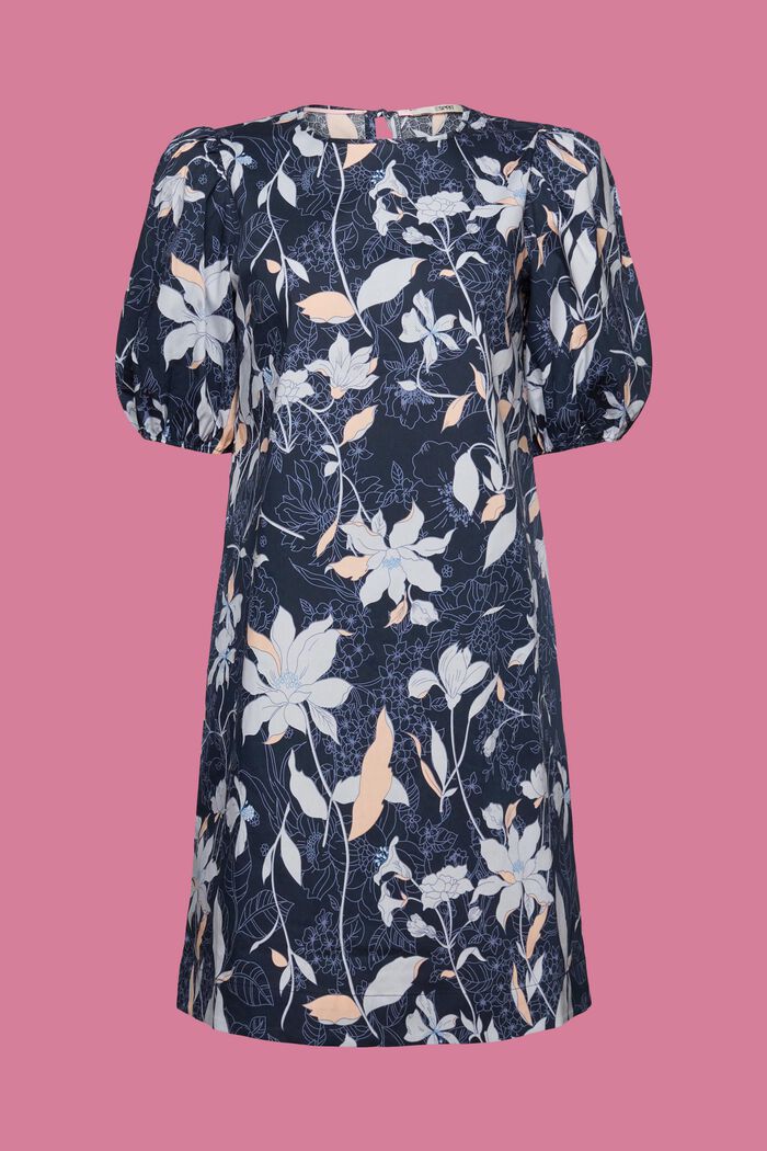 Popeline-Minikleid mit Print