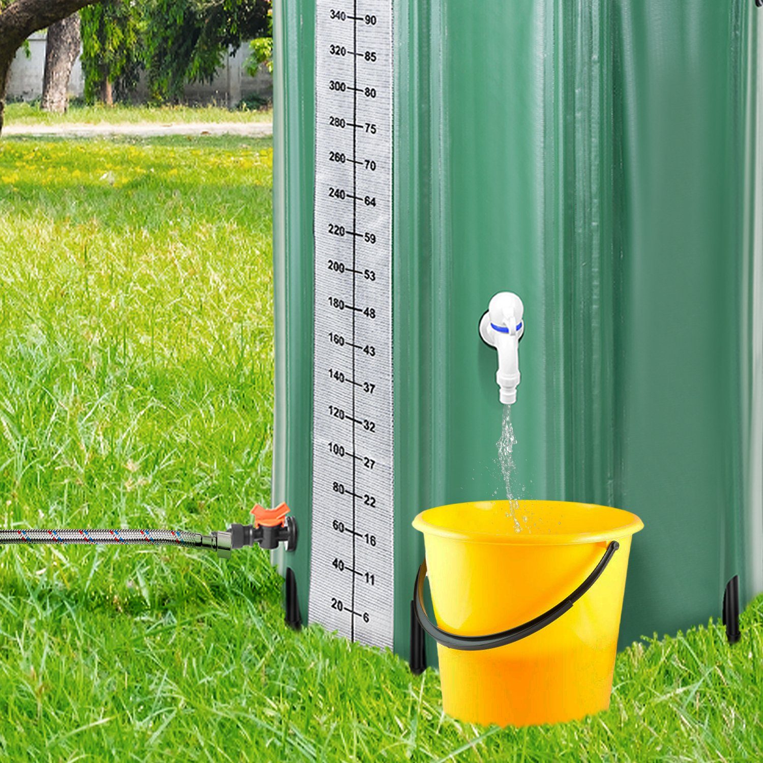 TolleTour Regentonne 380L Regenwassertonne Regentank Regenwassertank