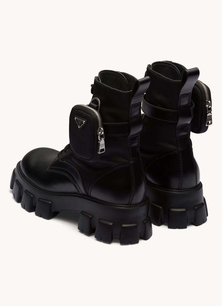 Prada  Monolith veterboot van leer