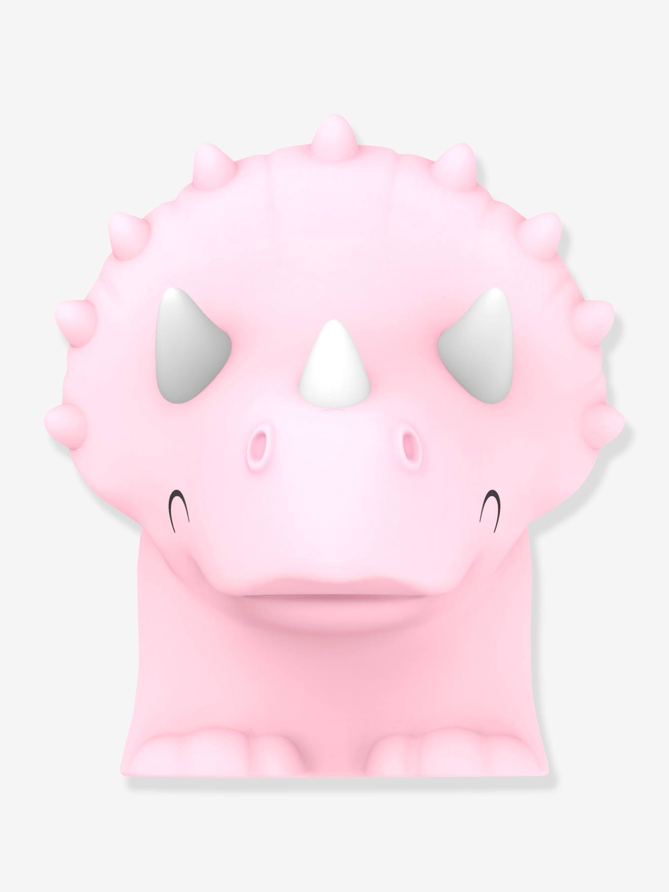Softes Kinderzimmer Akku-Nachtlicht Triceratops ROXY DHINK - rosa