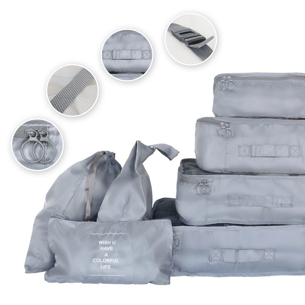 IVOL Set mit 7 Packwürfel Koffer-Organizer