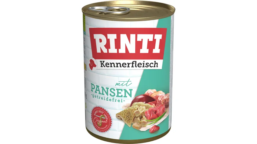 RINTI Hundenassfutter Kennerfleisch mit Pansen 400 g