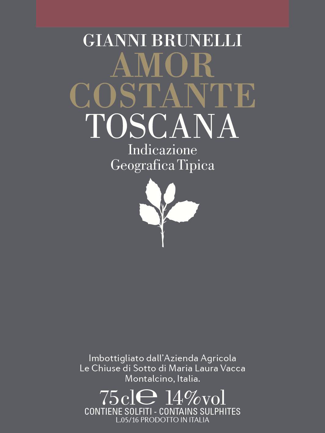 Weingut Gianni Brunelli Amor Costante 2013