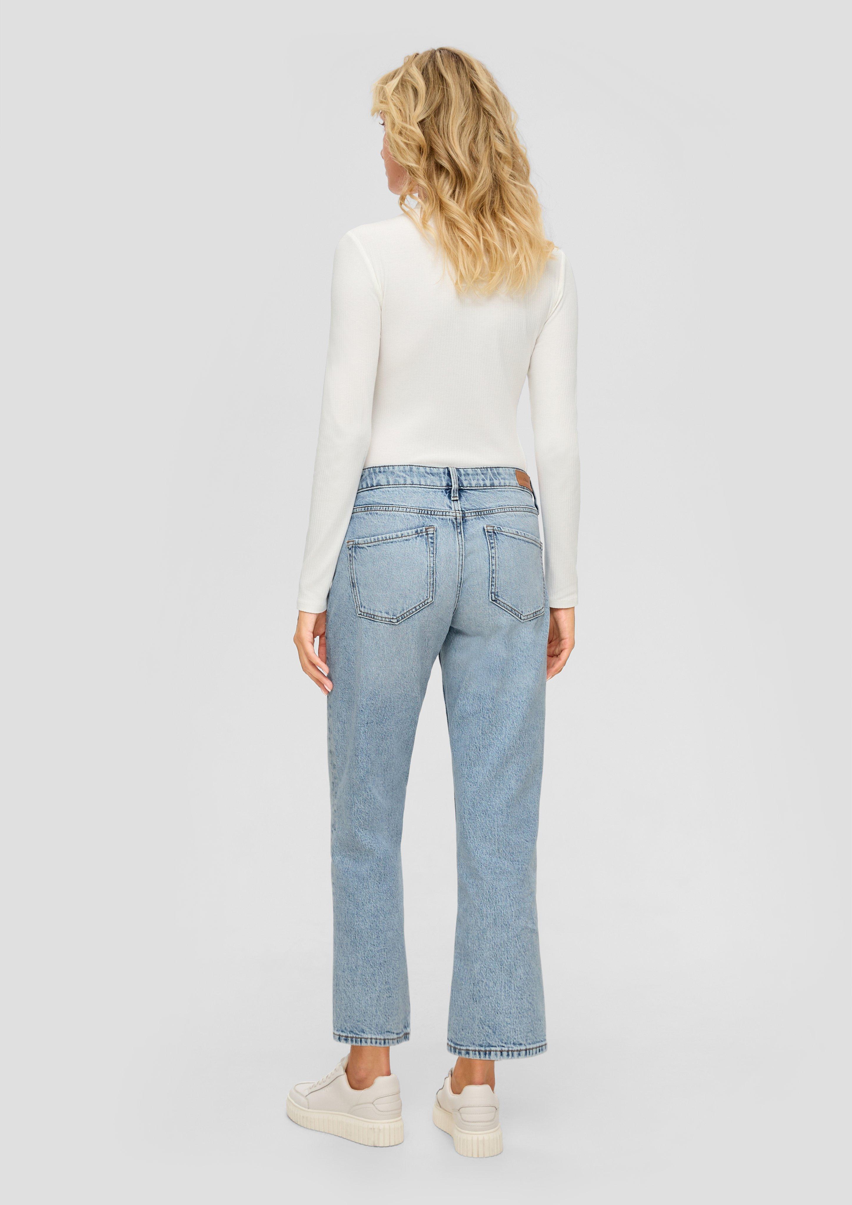 Cropped-Jeans Karolin / Regular Fit / Mid Rise / Straight Leg   2133438-53Z4