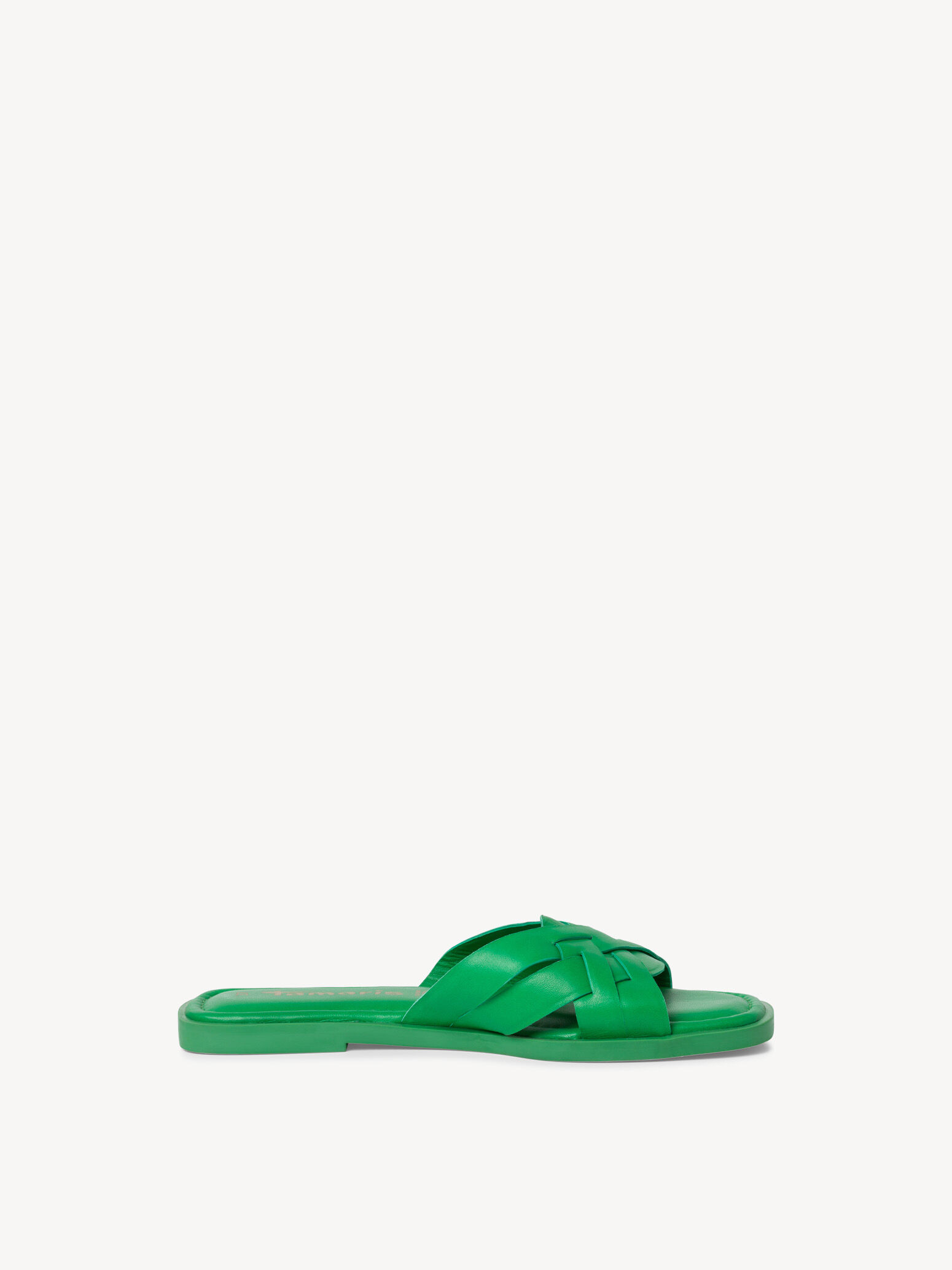 Mule en cuir - vert