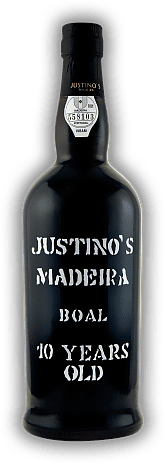 Justino's Boal Medium Sweet 10 Years Justino's Boal Medium Sweet 10 Years Halbsüßer Madeira aus weißen Trauben, mindestens 10 Jahre in Eichenfässern gelagert. Alter 10 J. - 0,75	 Liter - Vol 19%