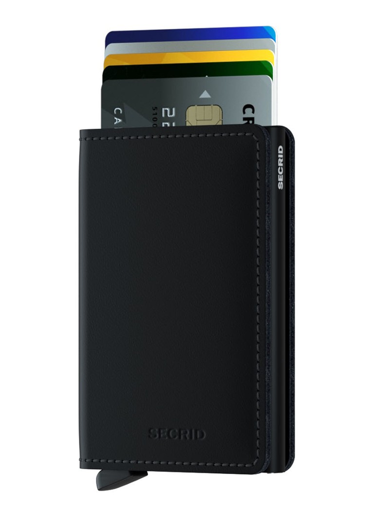Carcasă de carduri Secrid Slimwallet din piele mată