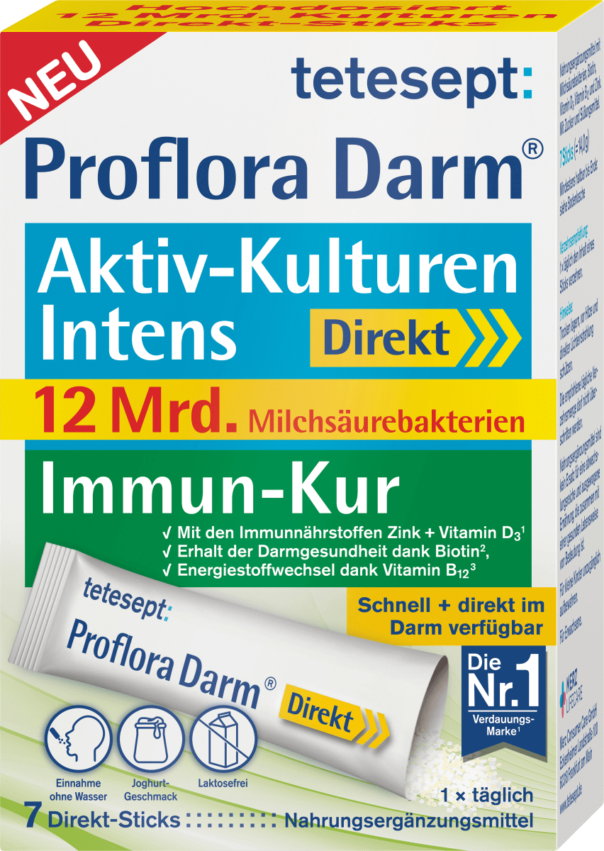 Proflora Darm Aktiv-Kulturen Direkt-Sticks 7 St, 14 g