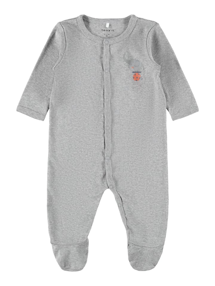 name it Schlafstrampler 2er Pack in grey melange günstig kaufen 56