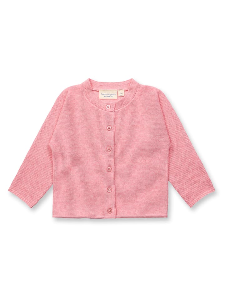 Sense Organics Sense Organics Mako Knitted Baby Cardigan Light Pink 80 günstig kaufen