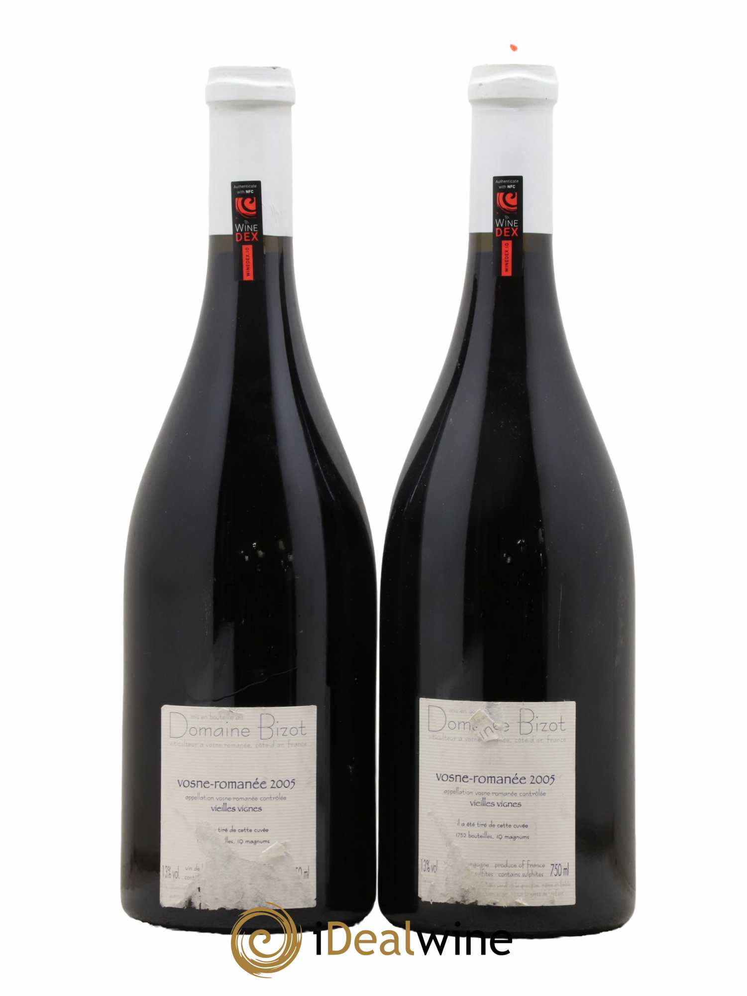 Vosne-Romanée Vieilles Vignes Bizot (Domaine)  2005 - Lot de 2 Bouteilles