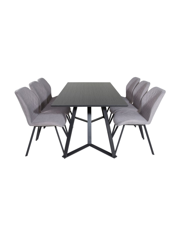 ebuy24 Essgruppe Marina 34 (7-teilig) Grau 90 x 180 cm günstig kaufen onesize
