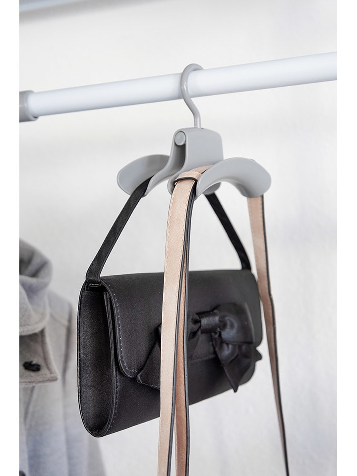 Wenko 3er-Set: Handtaschenhalter in Grau - (B)9 x (H)12,5 x (T)14 cm günstig kaufen onesize