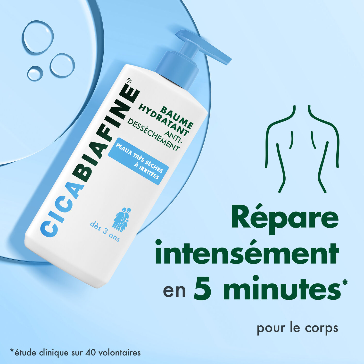Cicabiafine Baume corporel CICABIAFINE® Duo Baume Corporel Hydratant Anti-Dessèchement 2x400ml