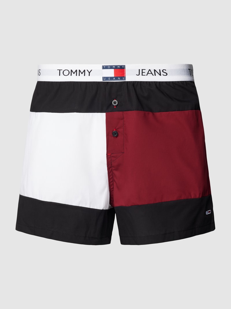 Boxershorts mit Label-Stitching Modell 'HERITAGE' in schwarz