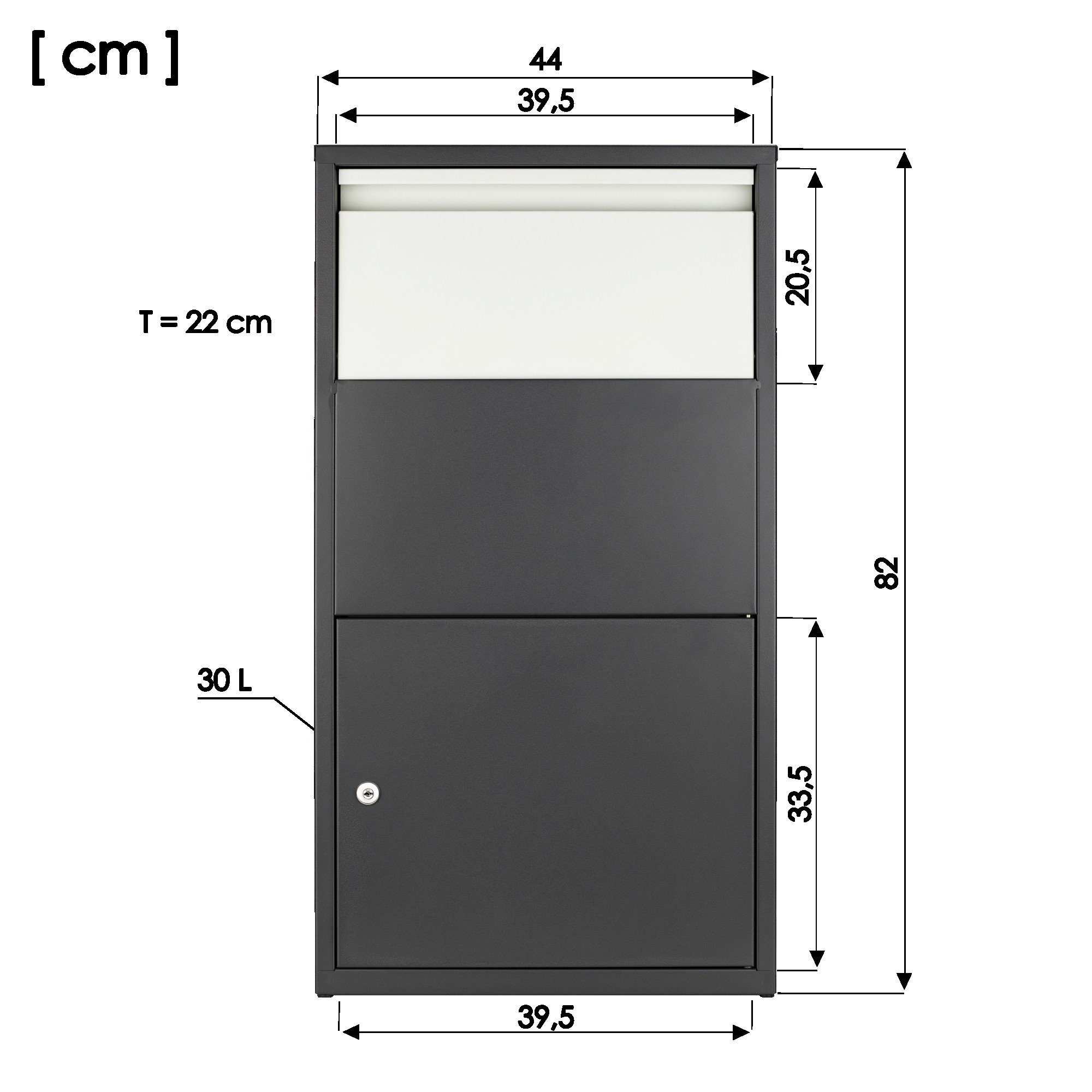 Haussmann Paketbriefkasten Paketbriefbox 