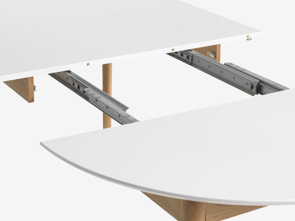 MARSTRAND Dining table MARSTRAND Ø110/L200 white/nature