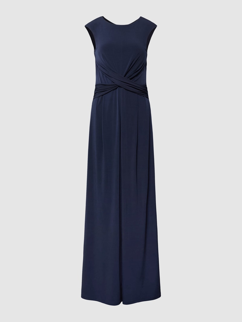 Jumpsuit mit U-Boot-Ausschnitt in dunkelblau