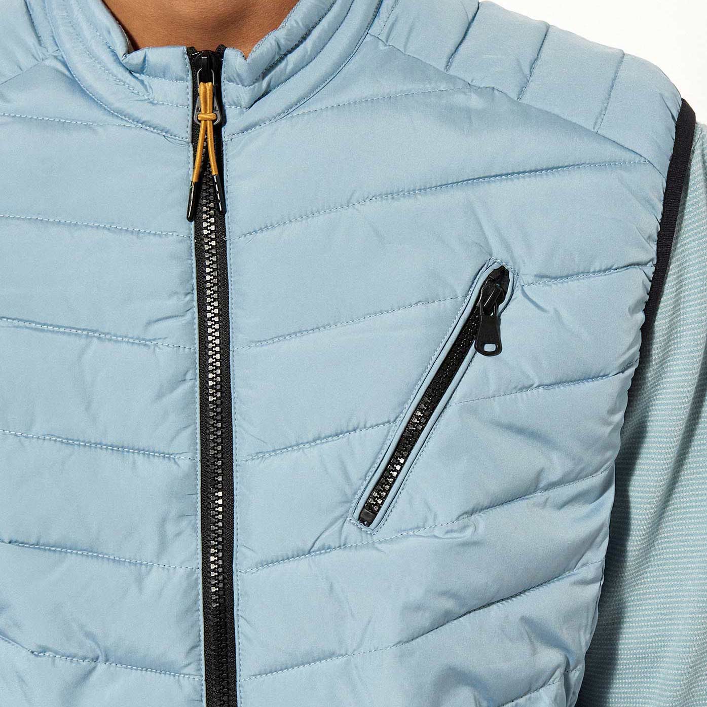 VASCO  Doudoune sans manches bleu clair Homme en 100% polyester recyclé