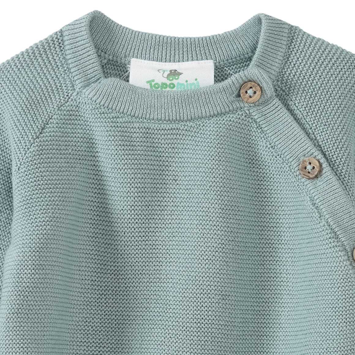 Newborn Strickpullover mit Farbteiler