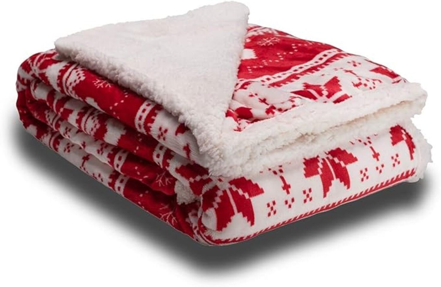 Wohndecke Apiando Christal Kuscheldecke, Apiando, Kuscheldecke mit Weihnachtsmotiv, Waschbare Tagesdecke