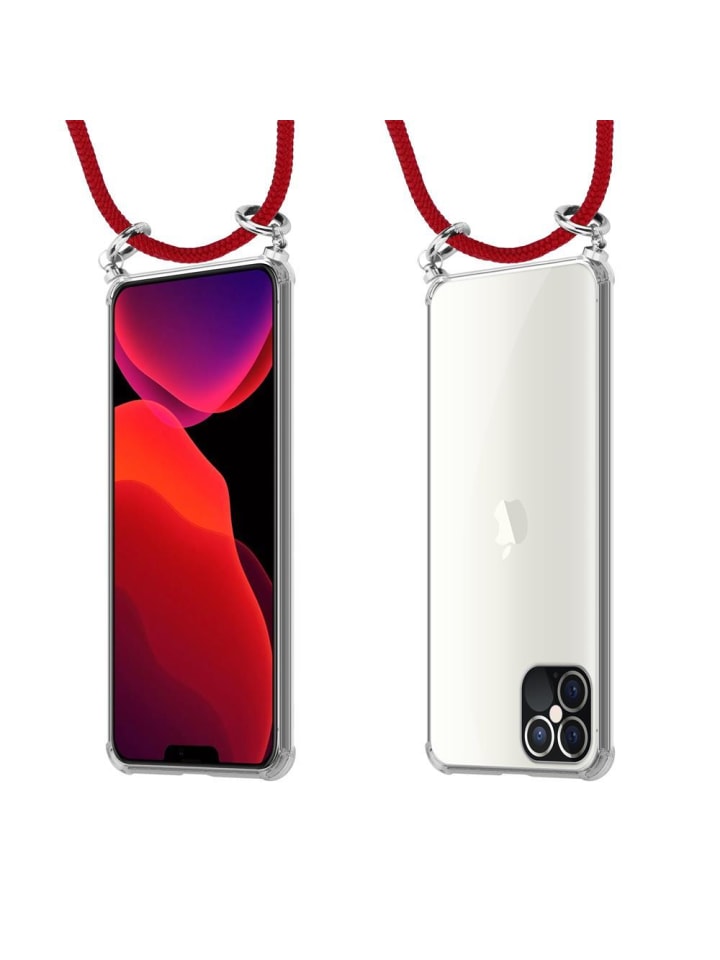 cadorabo Handykette für Apple iPhone 12 / 12 PRO Hülle in RUBIN ROT günstig kaufen onesize