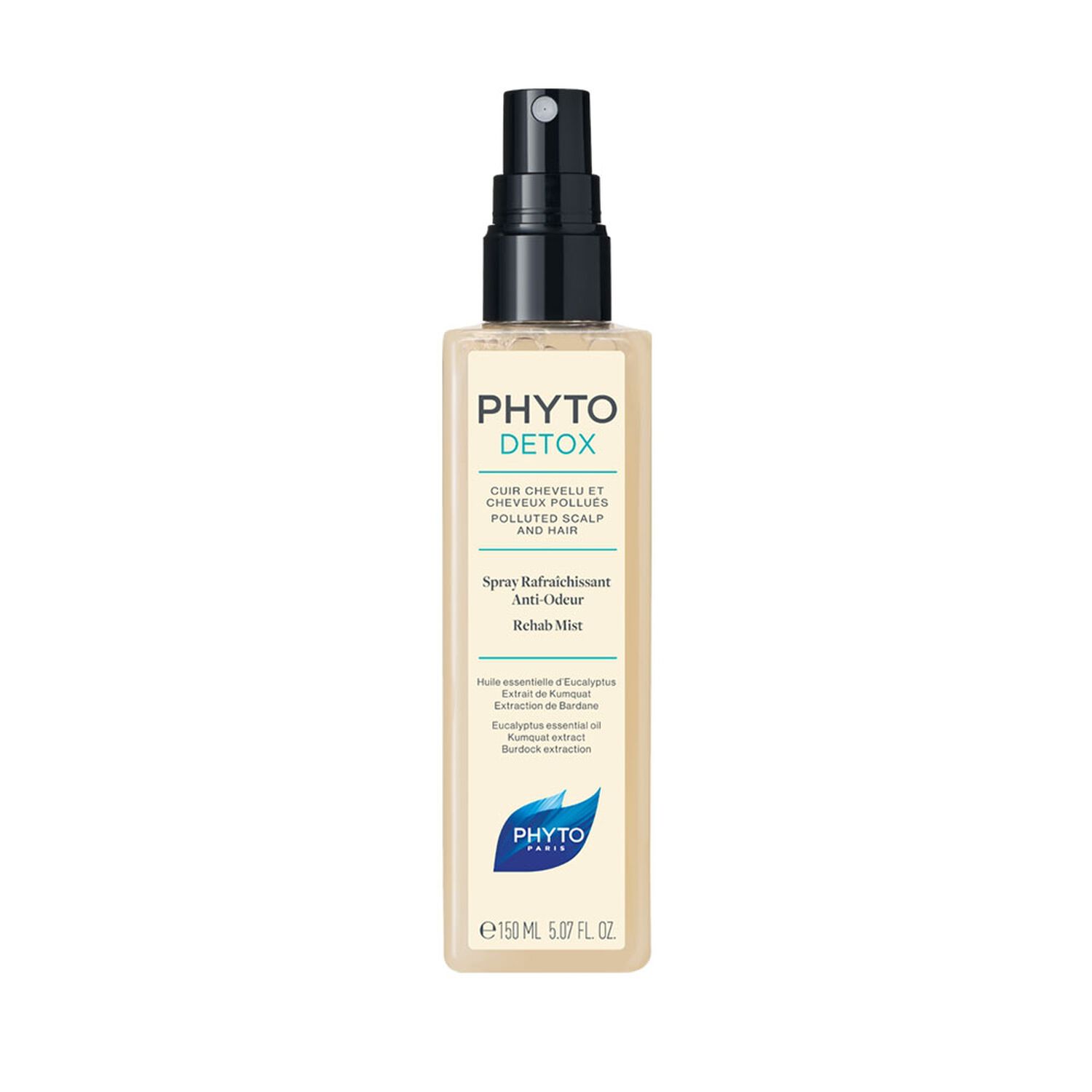 Phyto Phytodétox Spray Rafraîchissant Anti-Odeur - Cuir Chevelu Gras, Pollué 150 ml