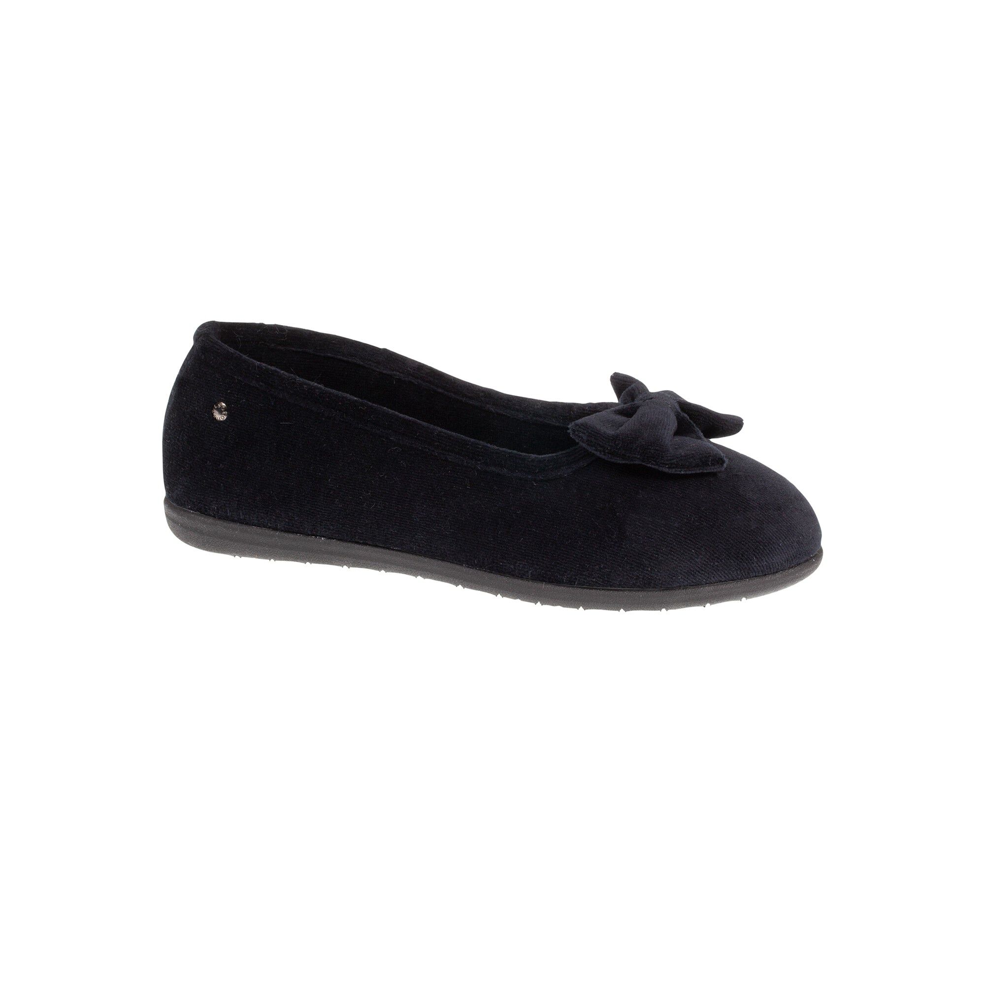 Ballerines velours issu de l'agriculture biologique – semelle ergonomique ISOTONER