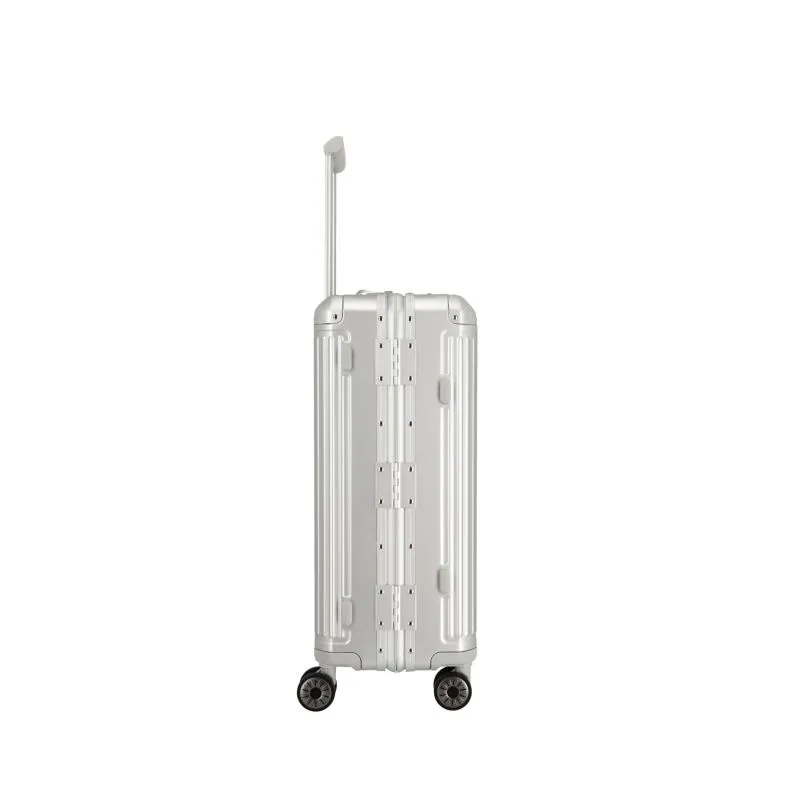 Travelite NEXT Trolley M mit 4 Rollen (67cm) - Silber