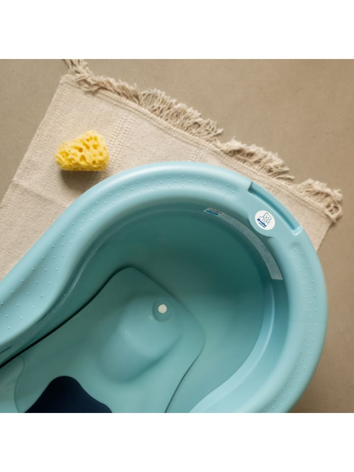 Rotho Babydesign Babybadewanne mit Antirutschmatte in der Innenseiten in lagoon günstig kaufen onesize