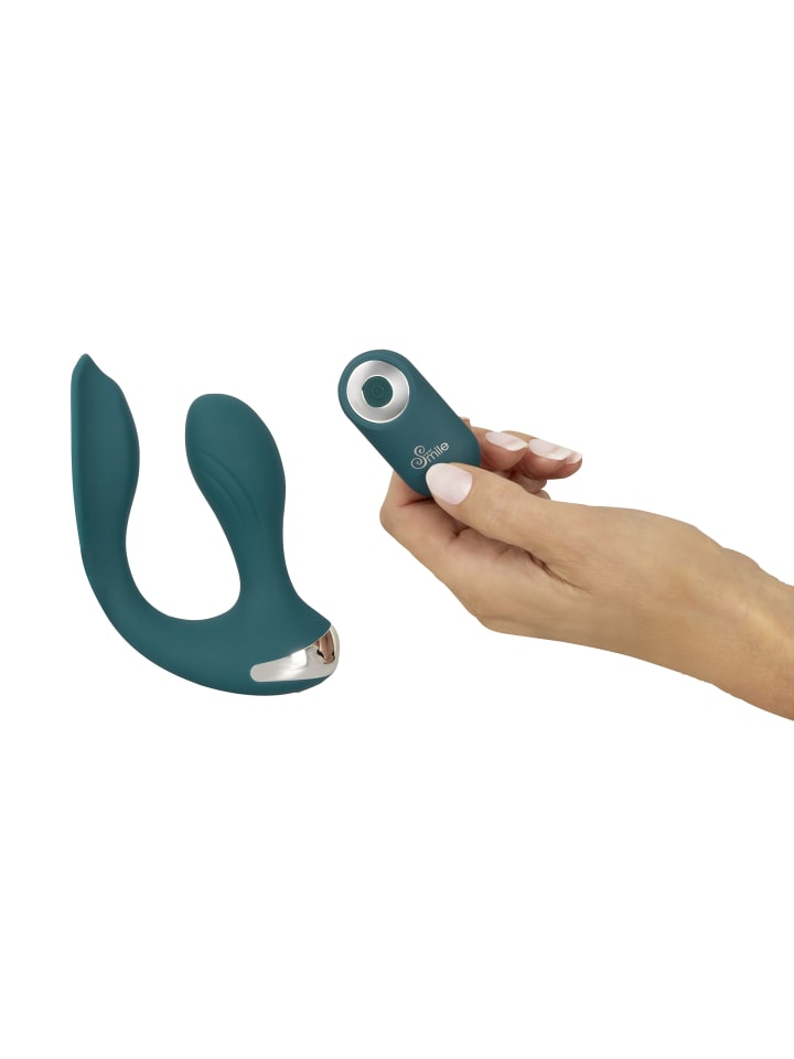 Sweet Smile Vibrator RC Hands-free Vibrator in türkis günstig kaufen 10,8 cm