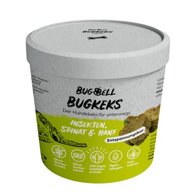 BugBell BugKeks Adult Insekten, Spinat und Hanf