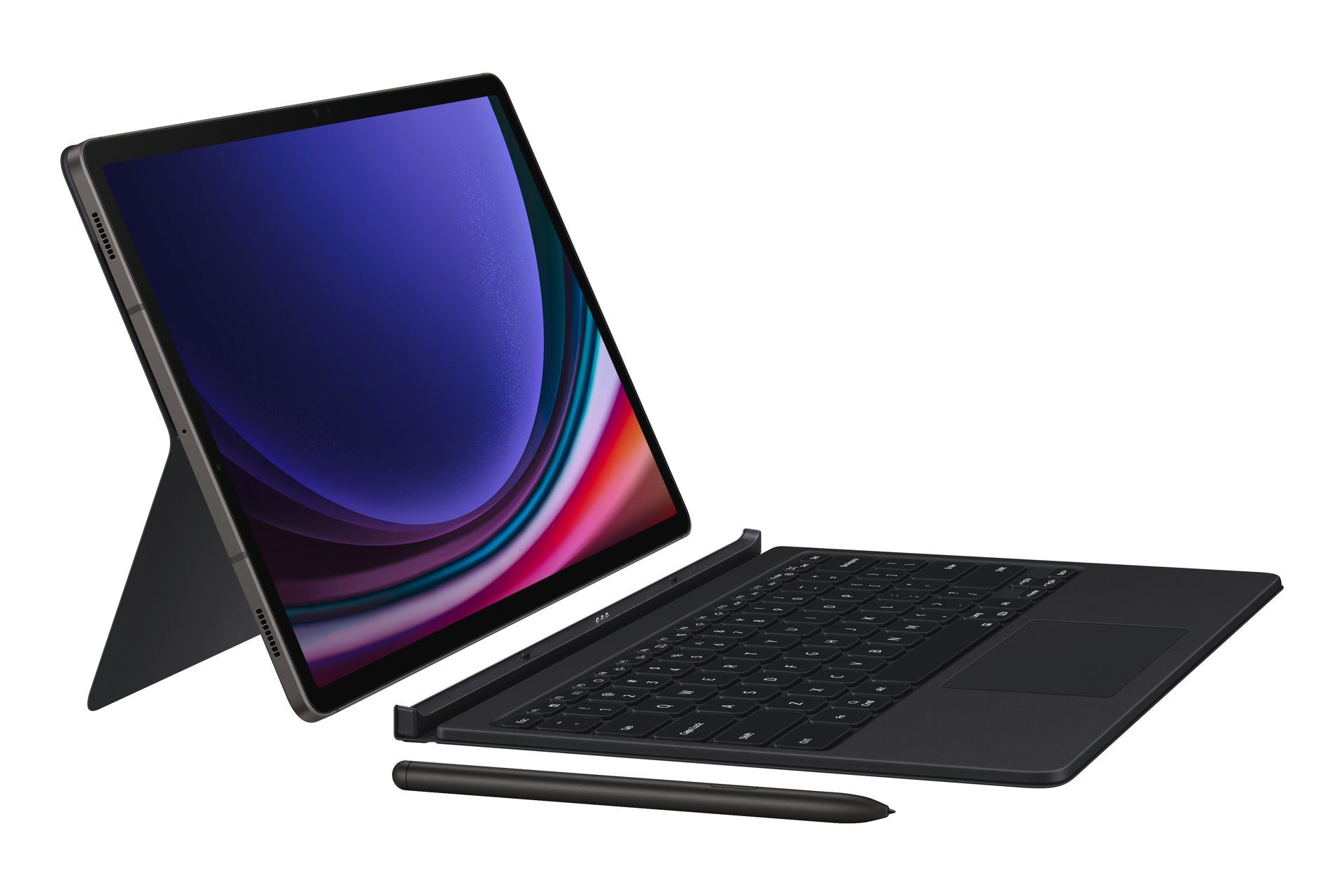 Samsung Tablet-Hülle Book Cover Keyboard, für Samsung Galaxy Tab S9+