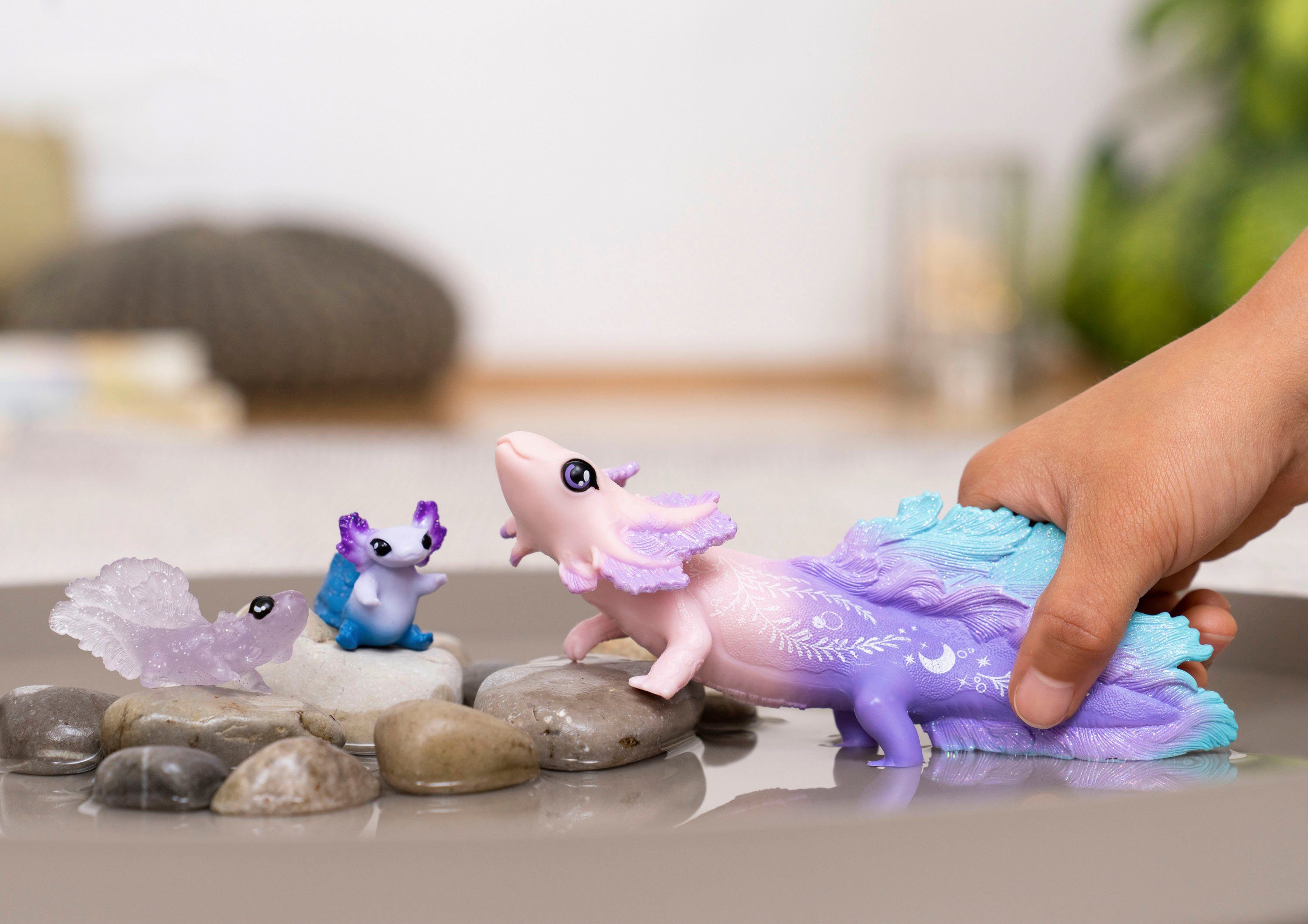 Schleich® Spielfigur BAYALA®, Axolotl discovery (42628), (Set, 3-tlg)