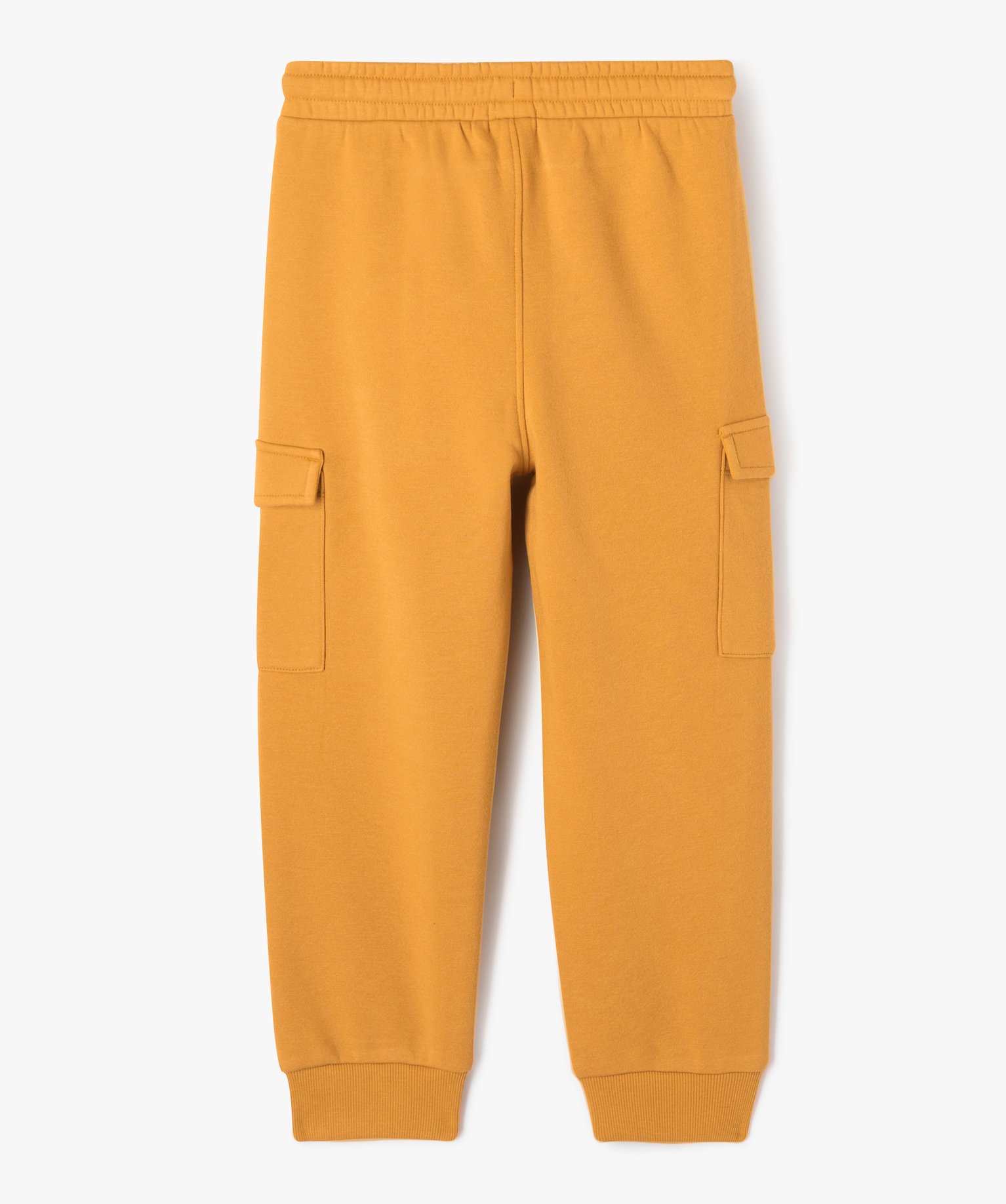 Pantalon de jogging molletonné avec poches à rabat Garçon marine | GEMO