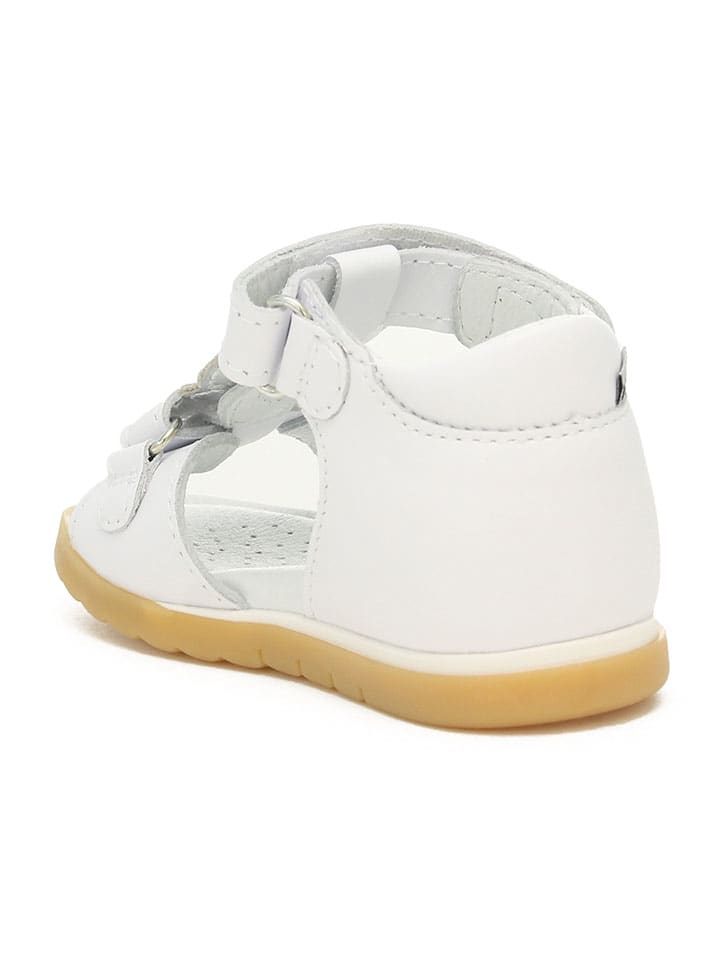 Bartek Leder-Sandalen in Weiß günstig kaufen