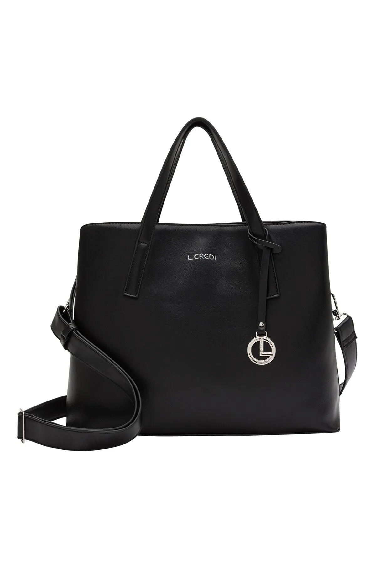 L.CREDI  Handtasche - Schwarz - Unifarben