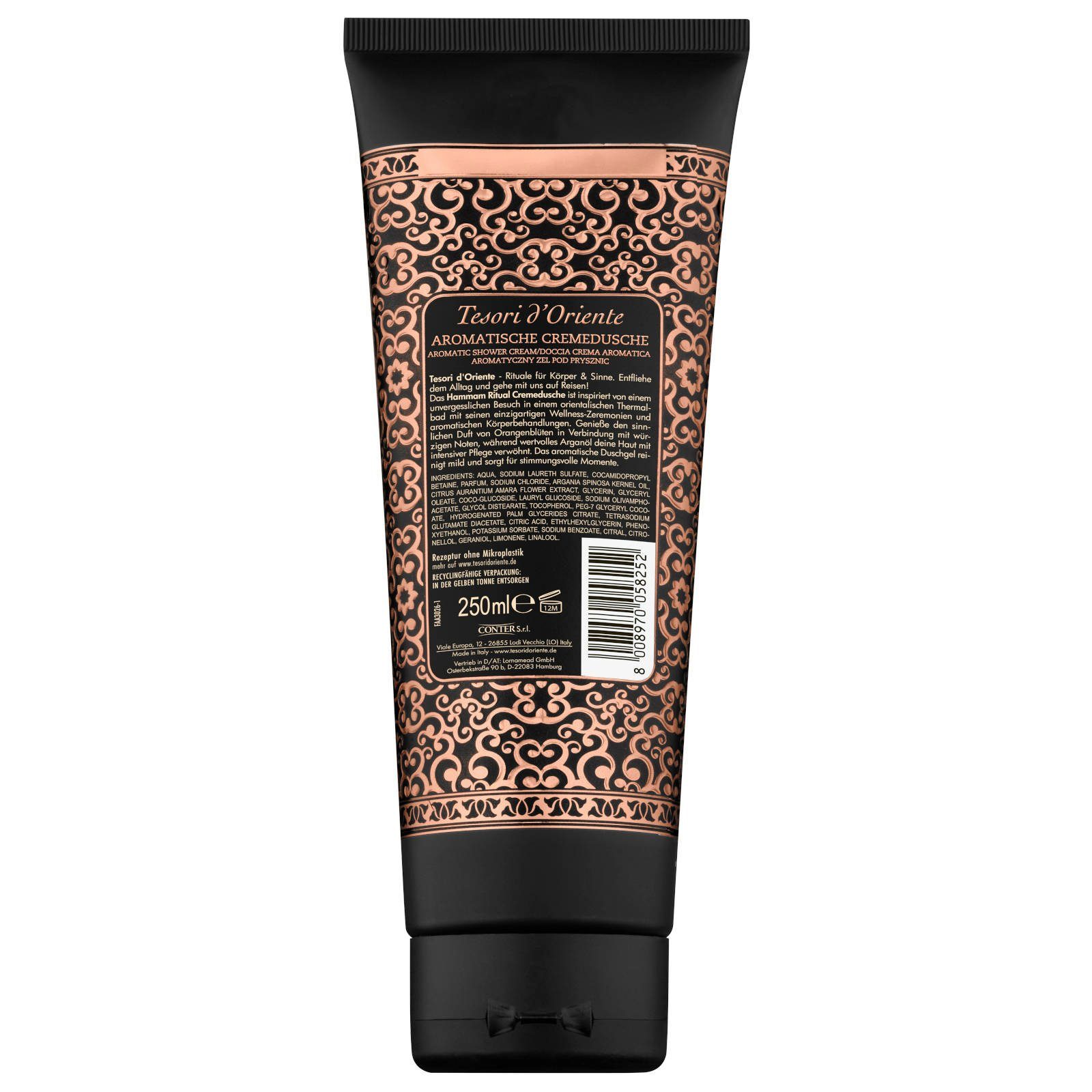 Tesori d´Oriente Pflege-Geschenkset Vielfalt Set Hammam Duschbad, Duschöl, Persian Dream Duschbad Set