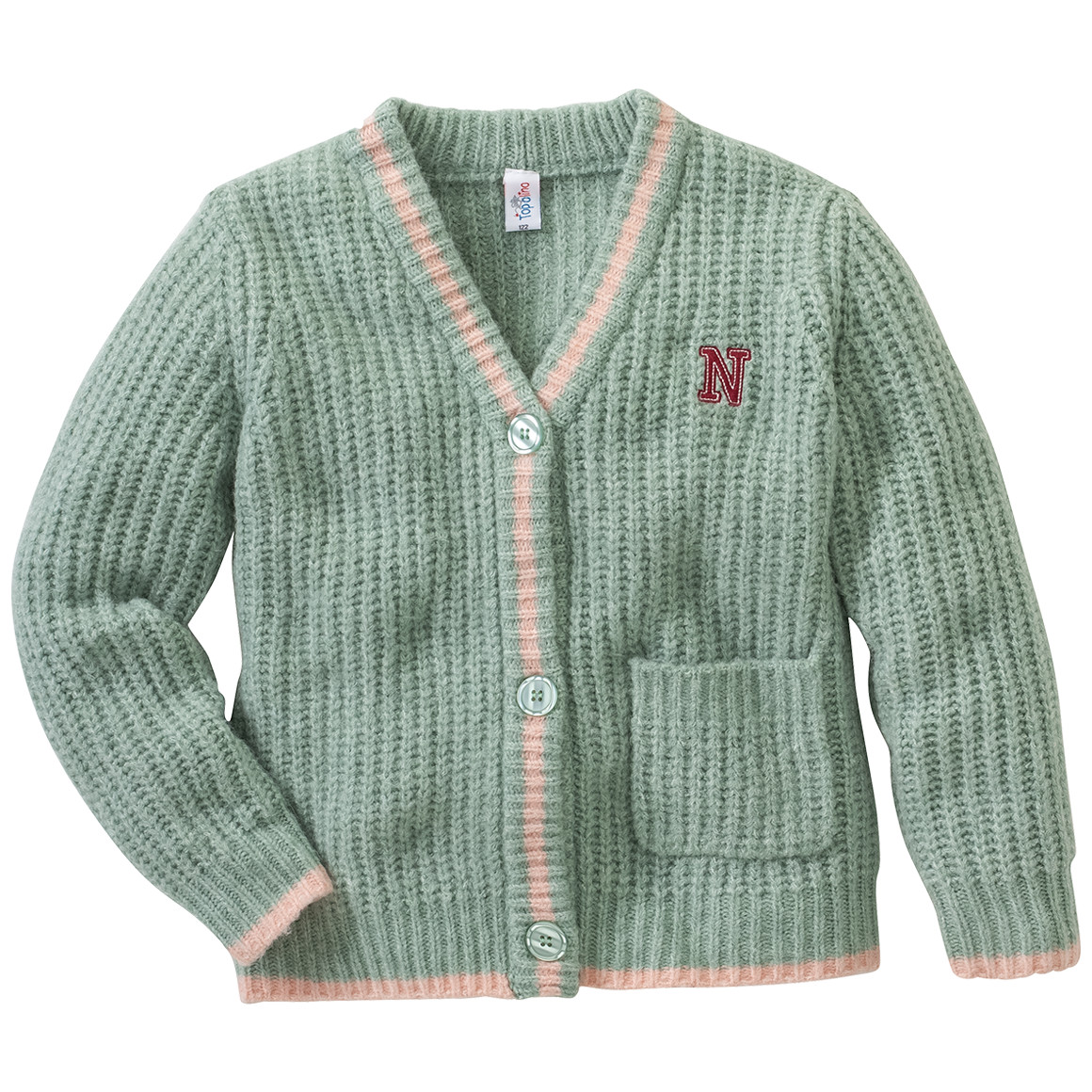 Mädchen Strickjacke im College-Style