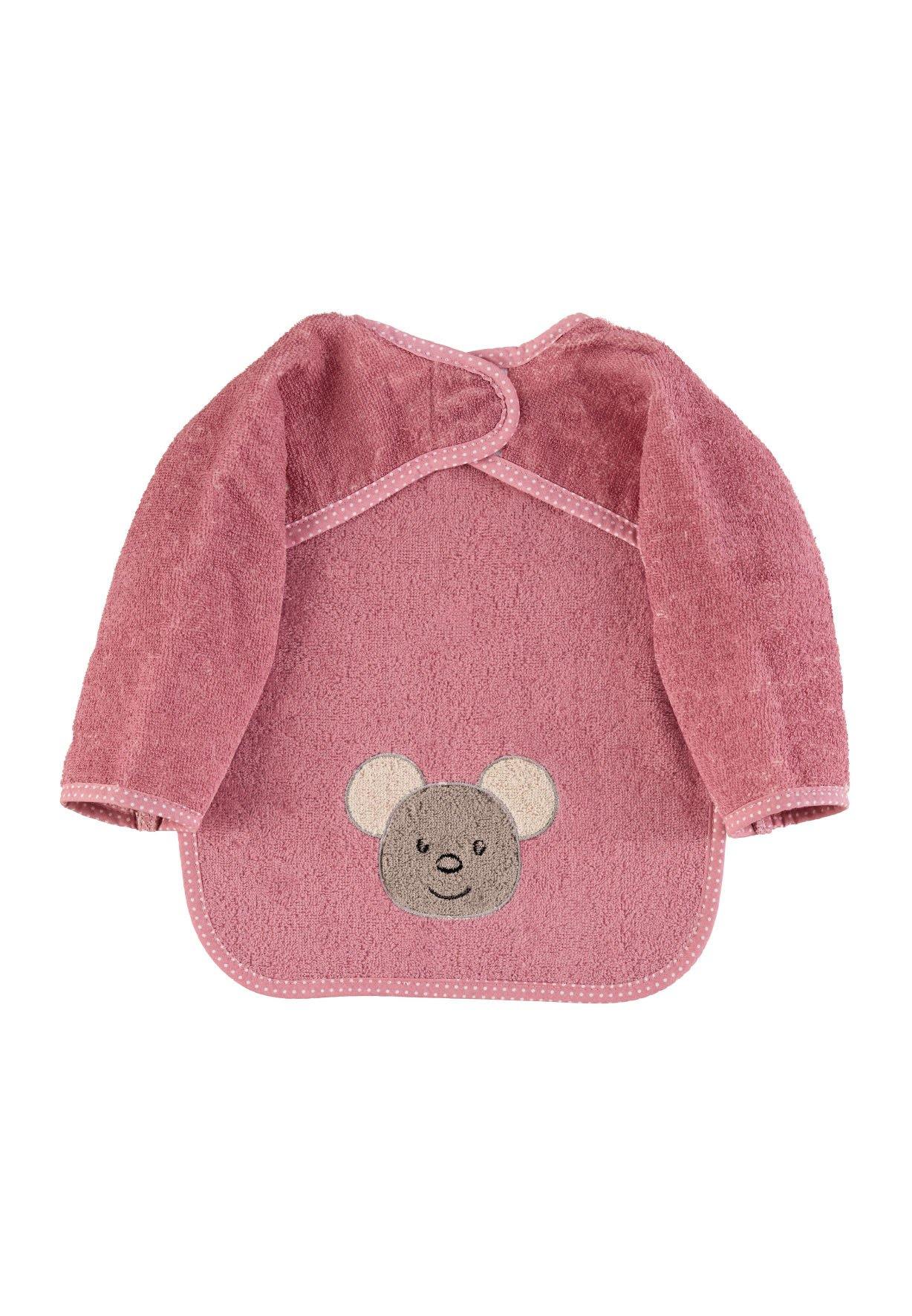 Ärmellätzchen Maus Mabel in Rosa, ab 9. Monat