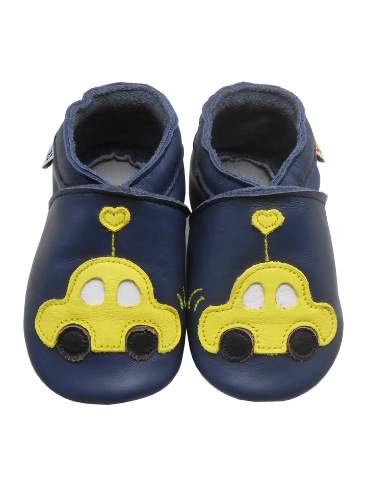Yalion Leder-Krabbelschuhe 