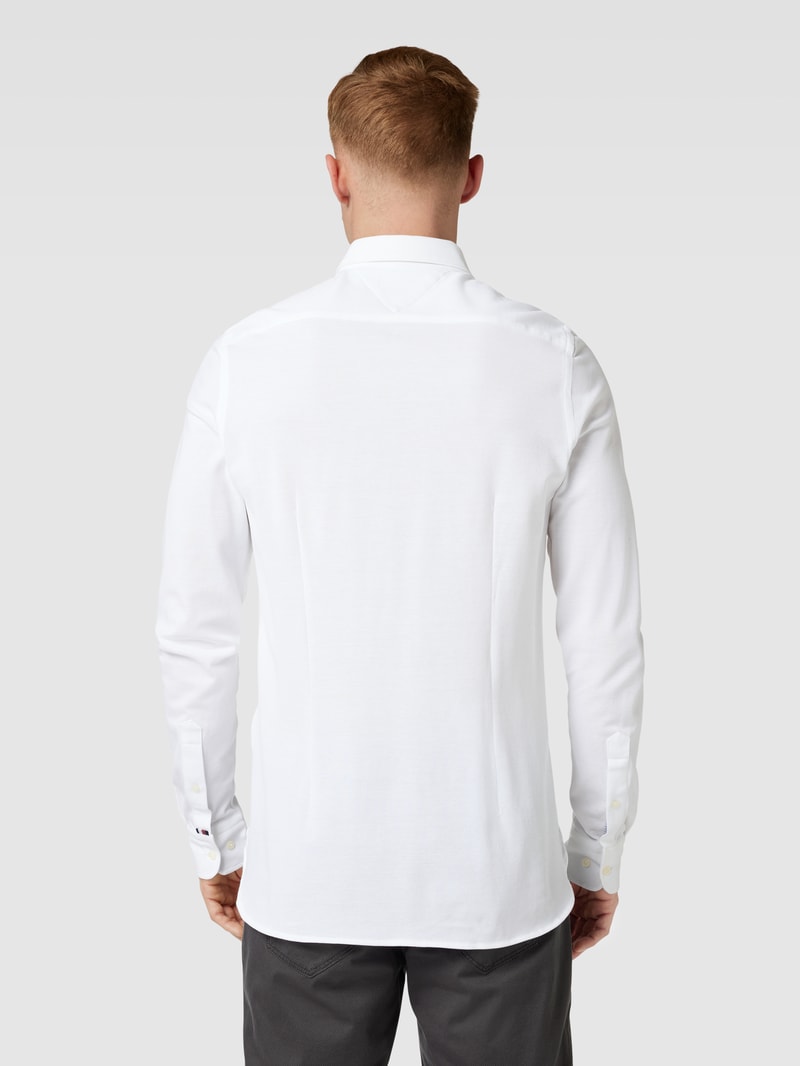 Freizeithemd mit Button-Down-Kragen in weiß