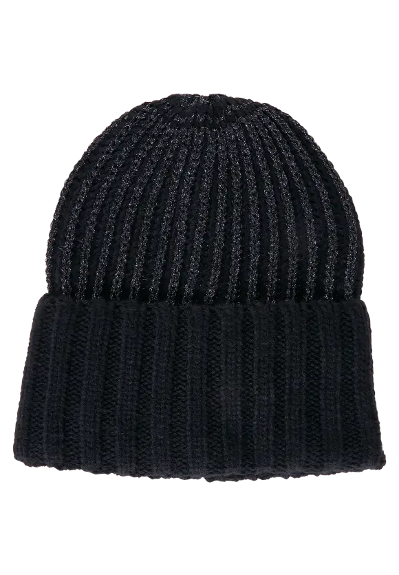 Street One Strickmütze mit Lurexfäden