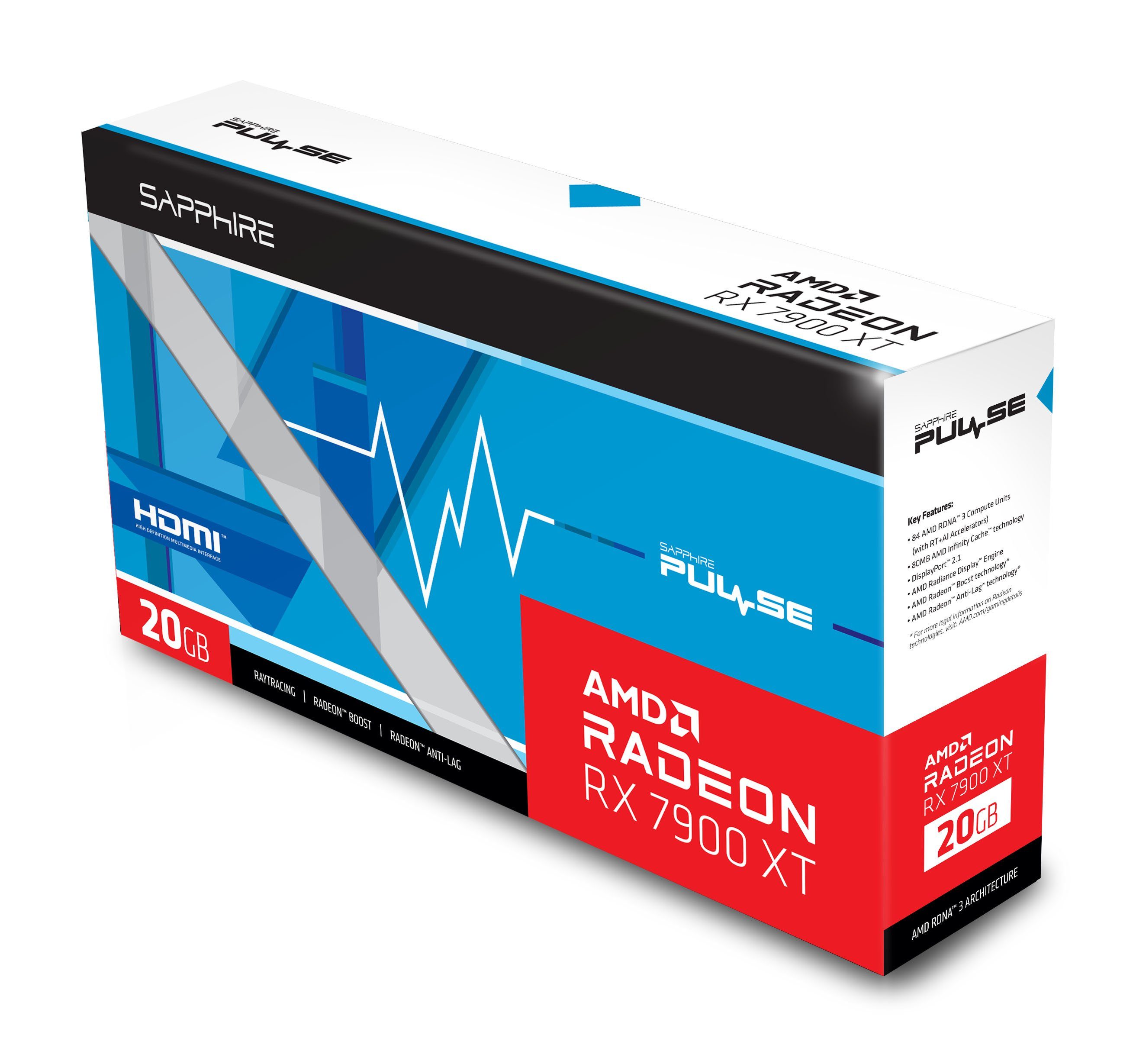Sapphire Pulse Radeon RX 7900 XT Grafikkarte (GDDR6)